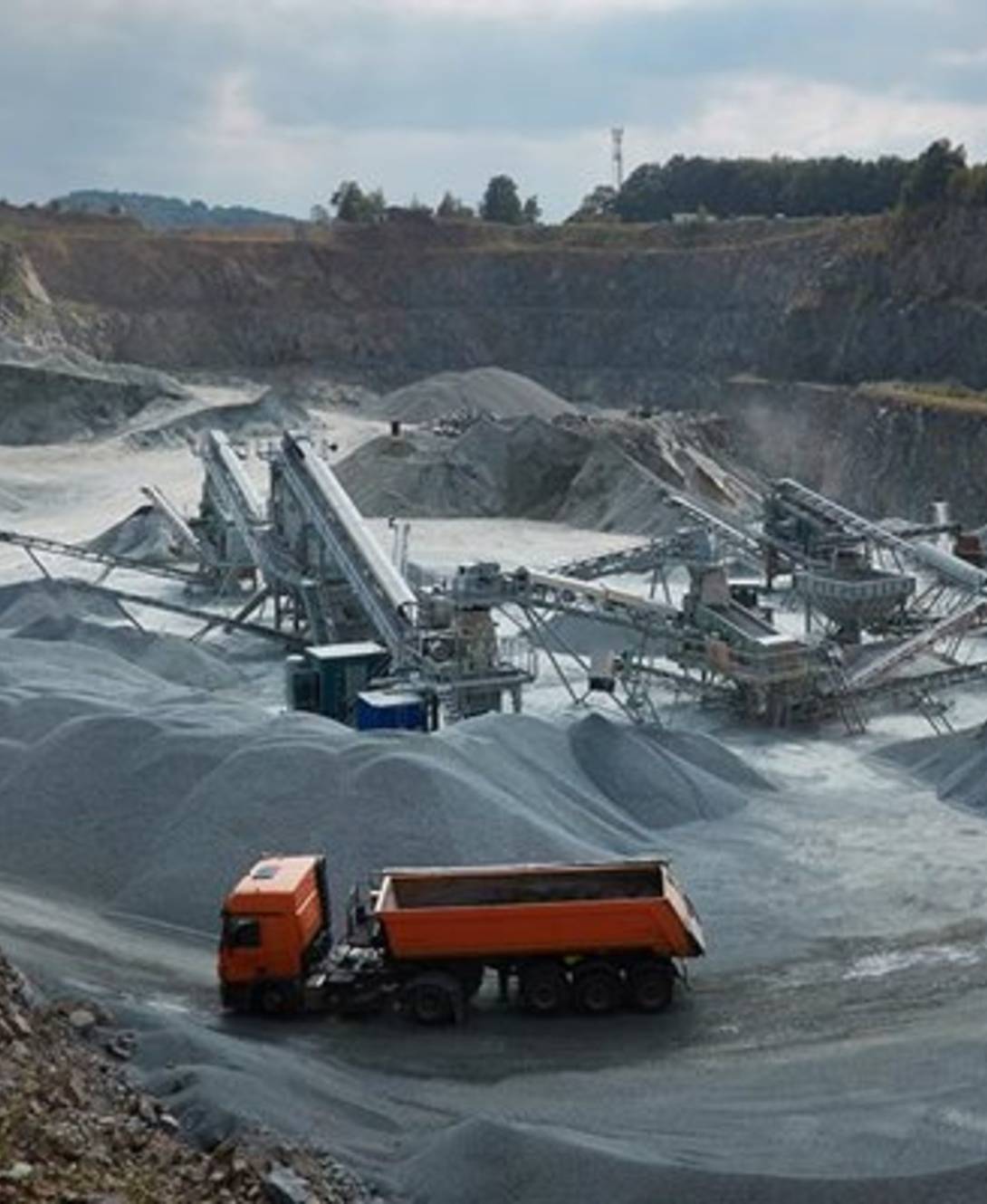 Quarry aggregates production